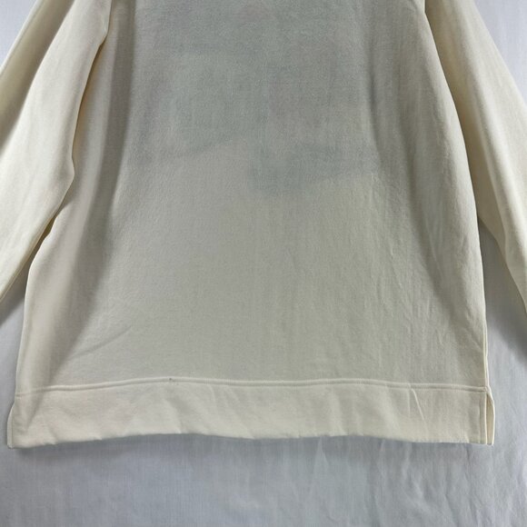 Bobbie Brooks Holiday Sweater L Christmas Tree Santa Embroidered Pullover Ivory - Picture 3 of 10